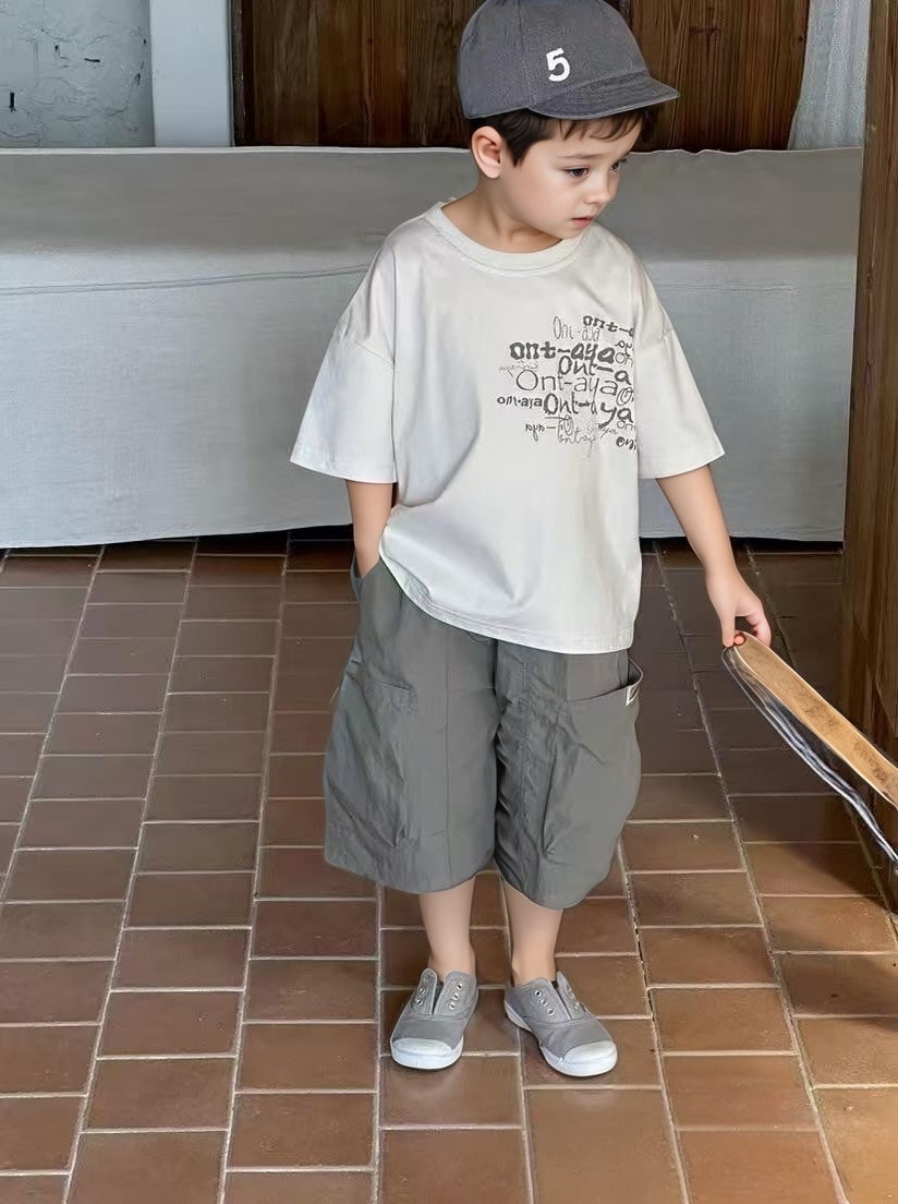 تيشيرت واسع مع شورت