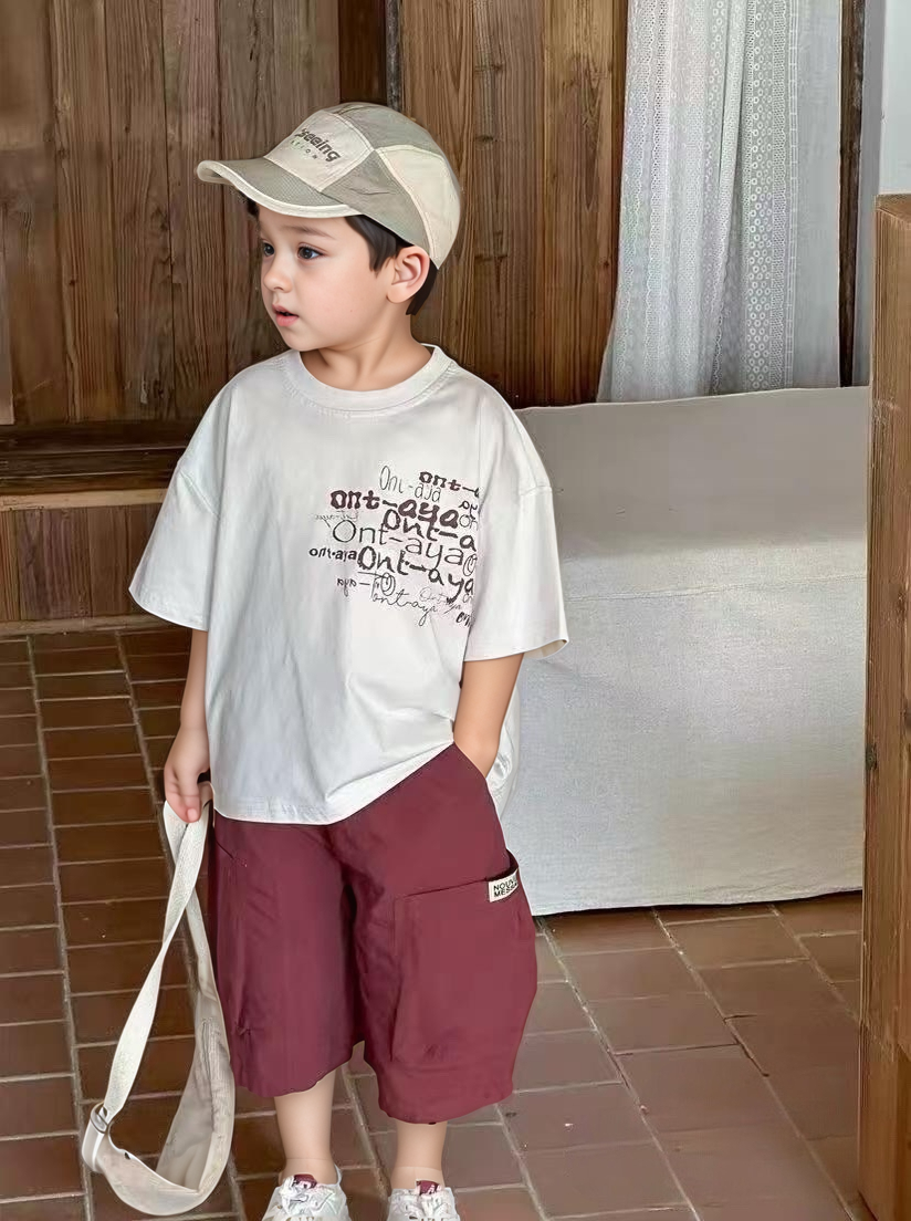 تيشيرت واسع مع شورت